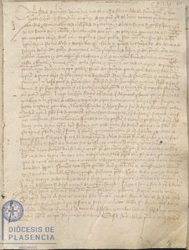 Acta capitular del Cabildo Catedral de Plasencia del 10 de febrero de 1447
