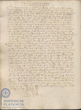 Acta capitular del Cabildo Catedral de Plasencia del 5 de noviembre de 1434