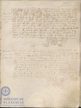 Registro del arrendamiento a Toribio Fernández de una casa del Cabildo Catedral de Plasencia del 10 de enero de 1417