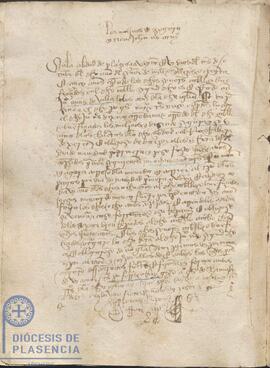Acta capitular del Cabildo Catedral de Plasencia del 21 de octubre de 1435