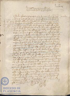 Acta capitular del Cabildo Catedral de Plasencia del 21 de octubre de 1435