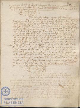 Registro del traspaso del arrendamiento de la heredad del Cabildo Catedral de Plasencia la habaza, arrendada por Gabriel Sánchez a Pedro González del 12 de diciembre de 1425