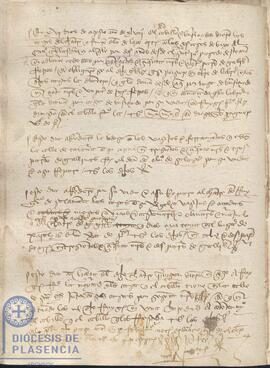 Acta capitular del Cabildo Catedral de Plasencia del 16 de agosto de 1448