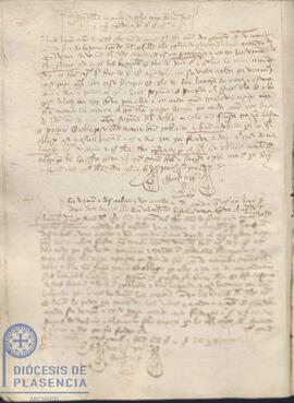 Registro del arrendamiento por Gonzalo García de Carvajal de una viña del Cabildo Catedral de Plasencia del 8 de enero de [1425]