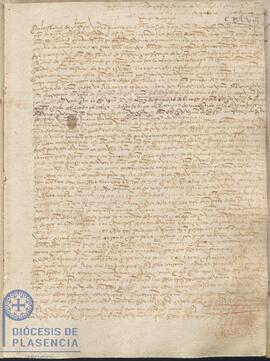 Acta capitular del Cabildo Catedral de Plasencia del 9 de marzo de 1442