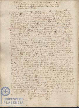 Acta capitular del Cabildo Catedral de Plasencia del 2 de junio de 1431