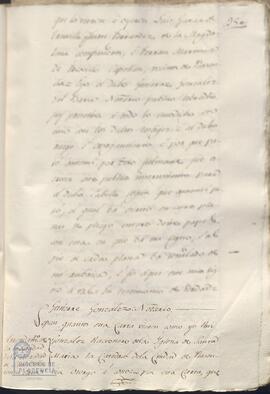 Traslado notarial de la escritura de arrendamiento por el racionero Rodrigo González de la mitad de la heredad la somera en Saucedilla del Cabildo Catedral de Plasencia el 26 de abril de 1443