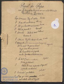 Noticia fresca. Papel de Pepe