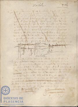 Acta capitular del Cabildo Catedral de Plasencia del 15 de noviembre de 1399