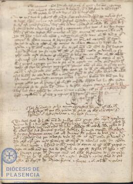 Registro del arrendamiento de los cónyuges Alonso Ferrández y Juana Ferrández de huertas del Cabildo Catedral de Plasencia del 10 de julio de 1425