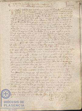 Acta capitular del Cabildo Catedral de Plasencia del 6 de junio de 1433